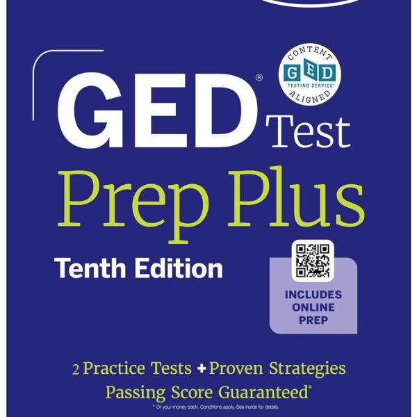 GED Test Prep Plus, Tenth Edition (2026): Includes a Diagnostic Pretest, 2 Full Length Practice Tests, 1000+ Practice Questions, and 60+ Online Videos (Kaplan Test Prep)